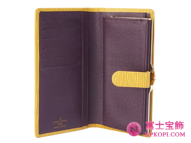 (LOUIS VUITTON)ルイヴィトン 財布コピー エピ がま口長財布 コンチネンタルヴィエノワ イエロー M63259